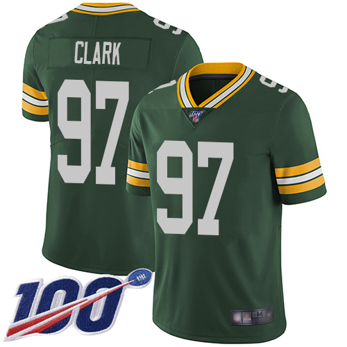 Green Bay Packers Limited Green Men #97 Clark Kenny Home Jersey Nike NFL 100th Season Vapor Untouchable